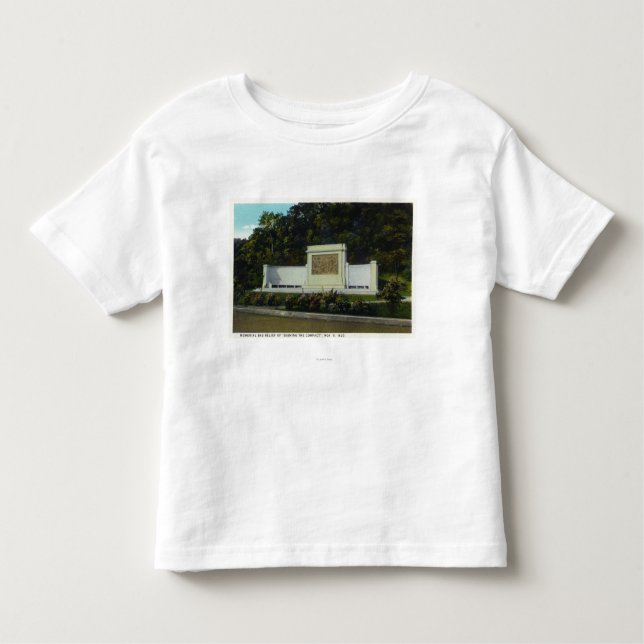 Minnes- Bas lättnad av kompakt underteckna T-shirt (Framsida)