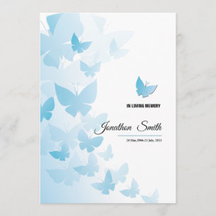 Minnes- begravnings- programkort program