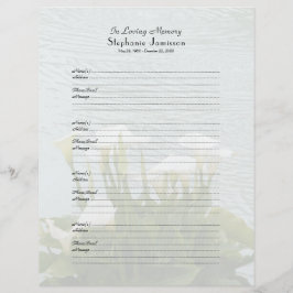 Minnes- bokutfyllnadsgods Underteckna-I Brevhuvud