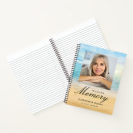 Minnes- eller begravningsfoto strand hav