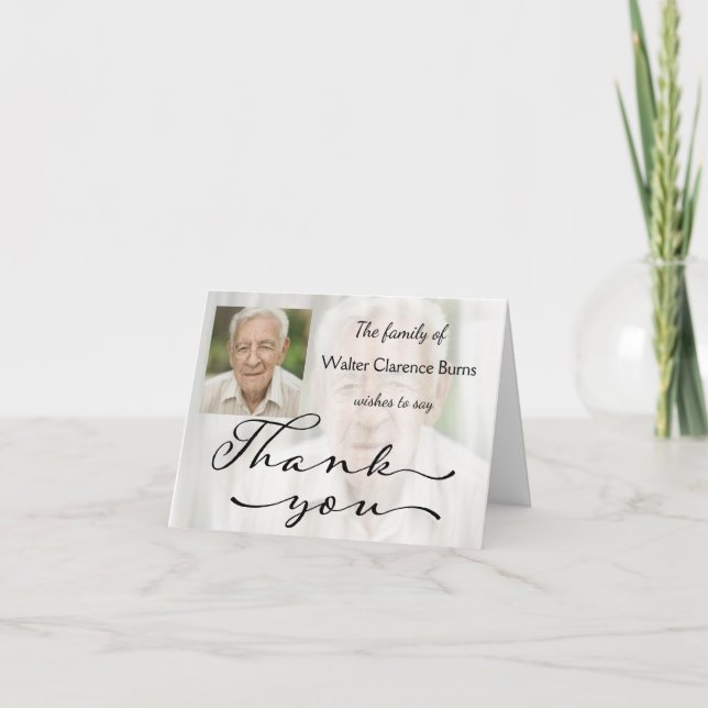 Minnes- fototackkort tack kort (Framsida)