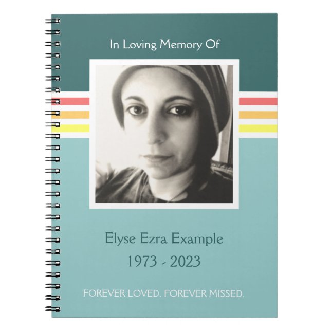 minnes- gästbok för mod anteckningsbok med spiral (Framsidan)