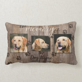 Minnes- lantlig Wood Look för beställnings- hund Lumbarkudde
