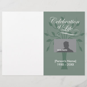 Minnes- program för firandelivets träd