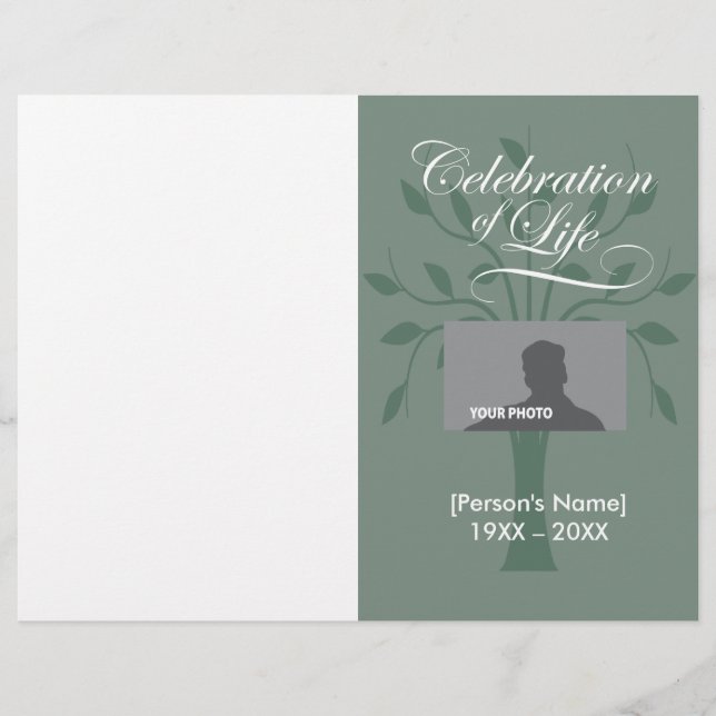 Minnes- program för firandelivets träd (Framsida)