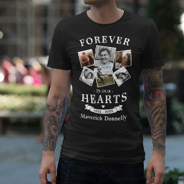 Minnes-T-shirt 'Alltid i våra hjärtan' T Shirt