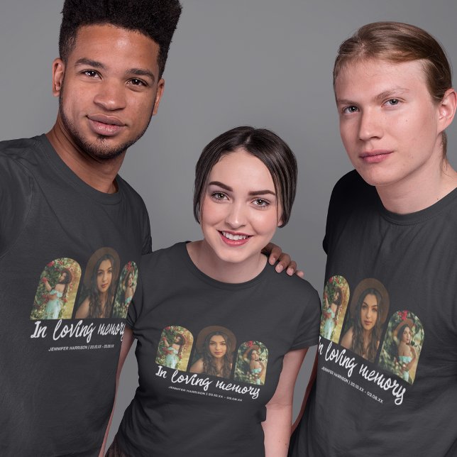 Minnes- T-shirt för begravning med 3 valvformade f (Skapare uppladdad)