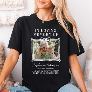 Minnes-T-shirt med bågram – Alltid i våra hjärtan T Shirt
