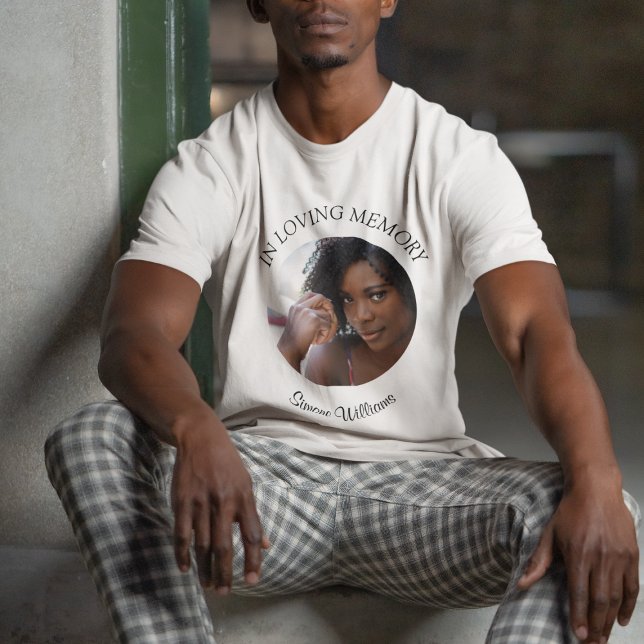 Minnes T-Shirt med Foto och Namn (Skapare uppladdad)