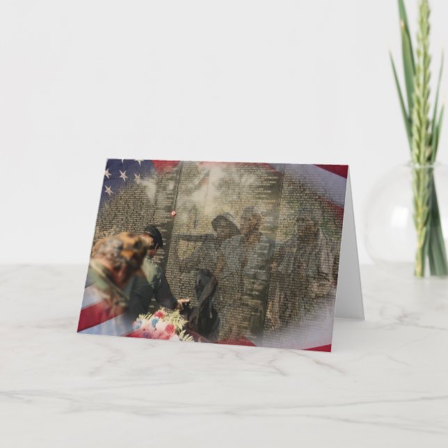 Minnes- Vietnam veteran Kort (Framsida)