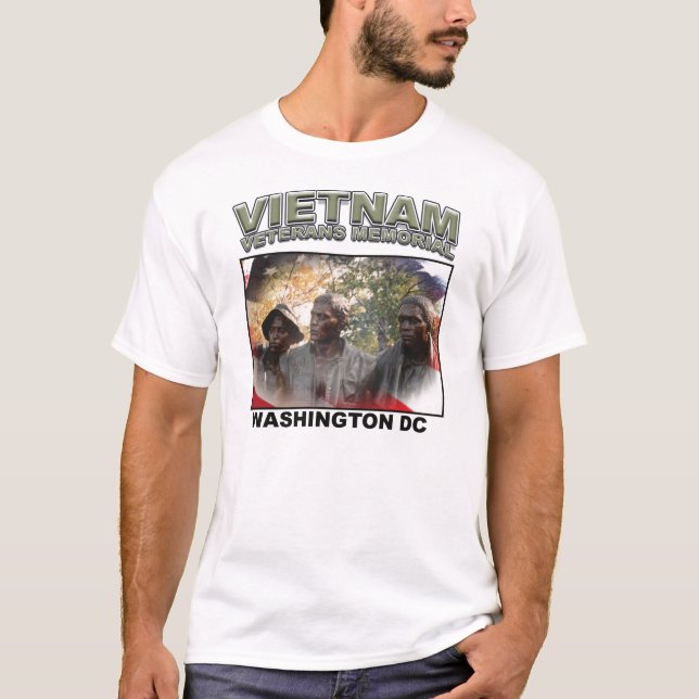 Minnes- Vietnam veteran T Shirt (Framsida)