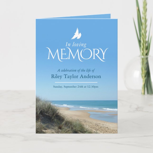 Minnesbegravning firande i livets tjänst program (Framsida)