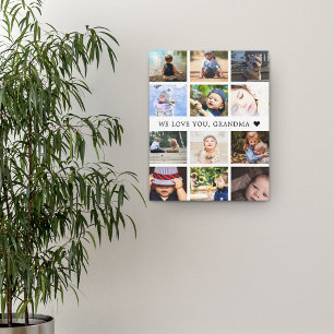 Minnesbild Collage Mamma Canvastryck