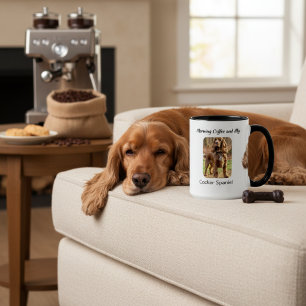 Minnesbild Foto Cocker Spaniel Personlig Mugg
