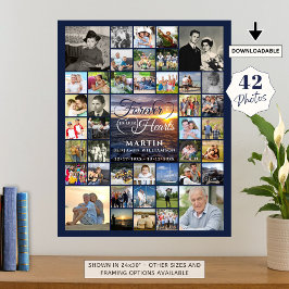 Minnesbild Solnedgång 42 Foto ALLTID I VÅRA HJÄRTA Poster