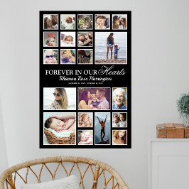 Minnesbilder Collage Poster