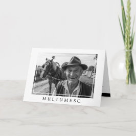 Minnesbilder i svart vitt fotografi tack kort