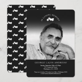 Minnesbildsbegravningsinbjudningar Inbjudningar