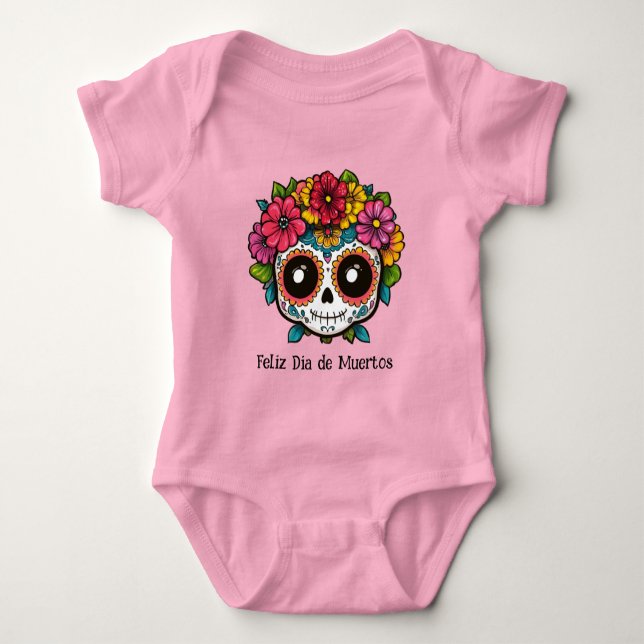 🌹Minnesblommor: Dia de Muertos-hyllning T Shirt (Framsida)