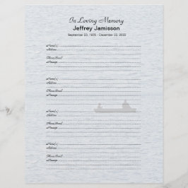 Minnesbok ifyllnad Inloggningssida Namn, Fiskare