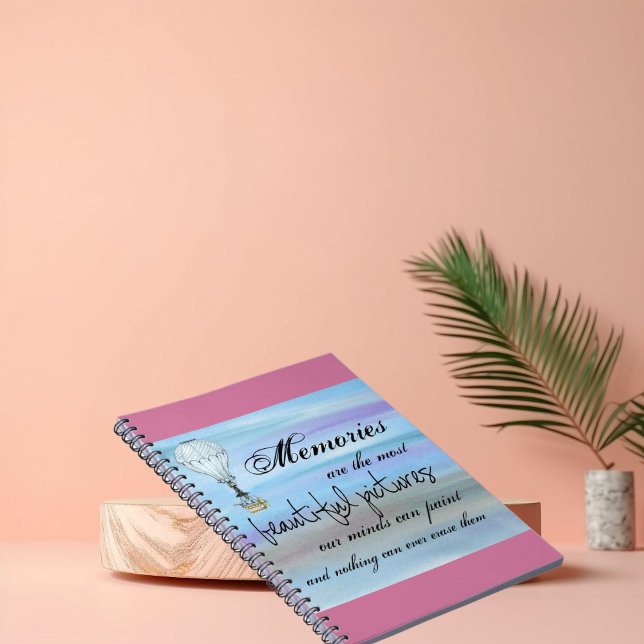 Minnesbok Varm luftballong Himmel Anteckningsbok (Skapare uppladdad)