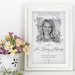 Minnesbord Bröllopsfoto Efterlämnade Nära och Kära Poster