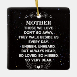 minnescitat för mamma Anpassningsbar Photo och nam Julgransprydnad Keramik