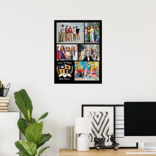 Minnescollage för studenter som slutade skolan år poster