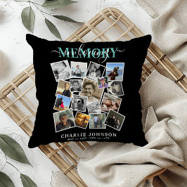 Minnescollage Foto Minnesmärke Kudde