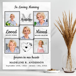 Minnescollage Minnesutställning Begravning Poster