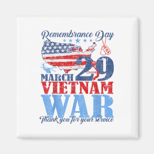 Minnesdag 29 mars Vietnam Krig USA:s armé Veter Magnet