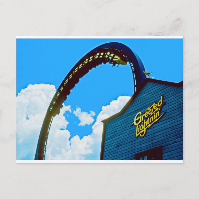 Minnesdag Astro World Amusement Park Vykort (Framsida)