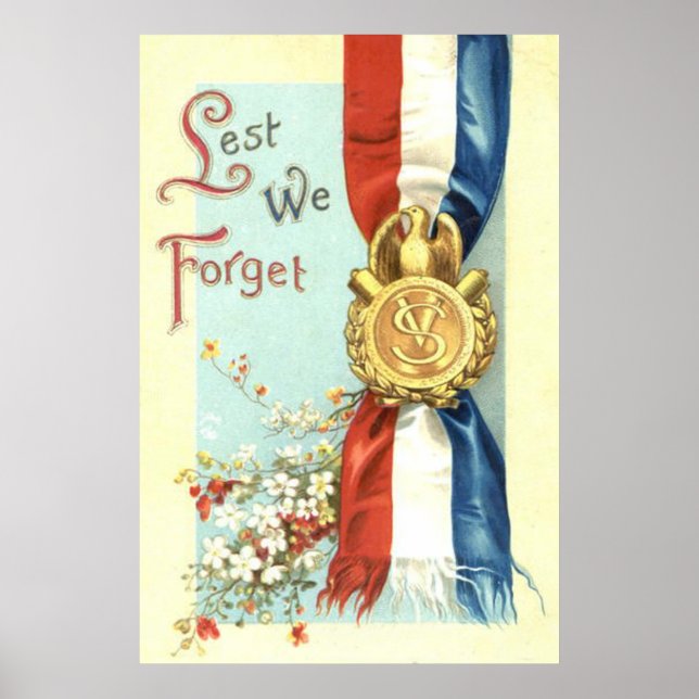 Minnesdag Blommor För Att Inte Glömma Poster (Framsidan)