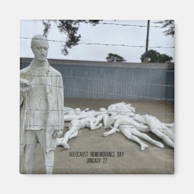 Minnesdag för förintelsen magnet (Framsidan)