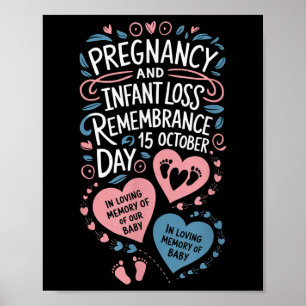 Minnesdag för graviditets- och spädbarnsförlust mi poster