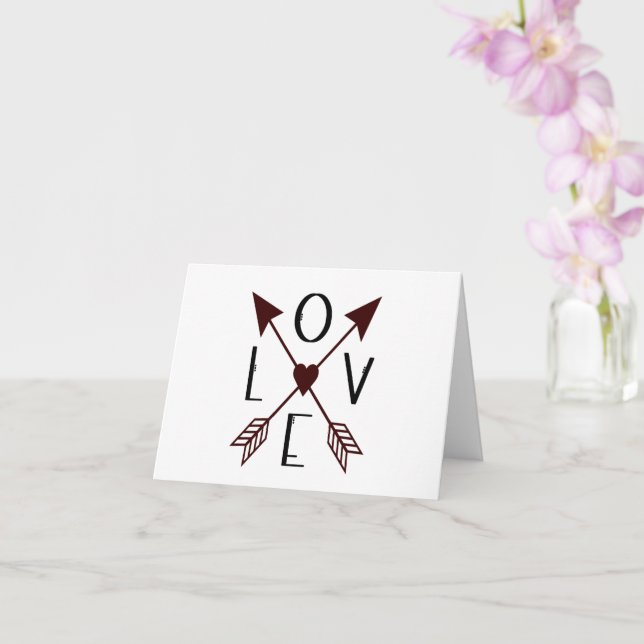 Minnesdag för kärlek eller Valentines day-kort Kort (Orkide)