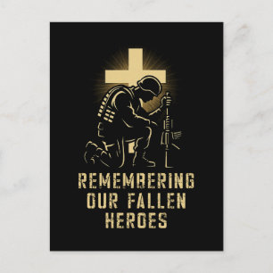 Minnesdag för vår fallande Heroes US Fait Helg Vykort