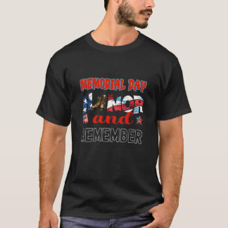 Minnesdag: hedra och minnas våra hjältar t shirt