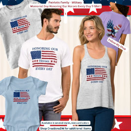 Minnesdag - hedra våra hjältar varje dag t shirt