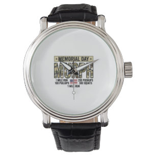 Minnesdag Murph-övning Vintage Vector-skjorta_1 Armbandsur