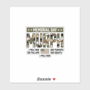 Minnesdag Murph-övning Vintage Vector-skjorta (2 Klistermärken