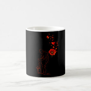 Minnesdag Poppy Lest Vi glömmer Kanada Kaffemugg