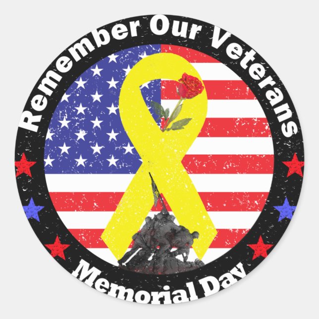 Minnesdag Runt Klistermärke (Framsida)