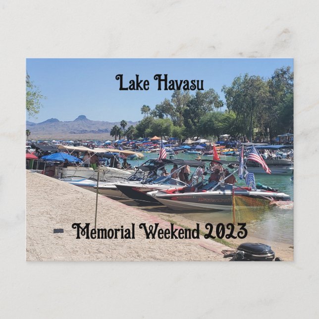 Minnesdag Weekend i Lake Havasu Vykort (Framsida)
