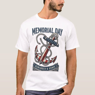 Minnesdagen Ankar Kom ihåg Hedra Vintage T-shirt_1 T Shirt