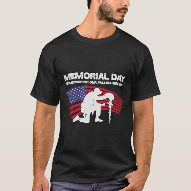 Minnesdagen för minnet av vår fallande Heroes US-F T Shirt (Framsida)