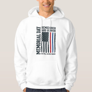 Minnesdagen Kom ihåg Och Hedra Tribute Vector Des Hoodie