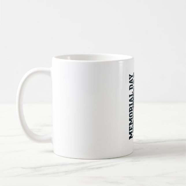 Minnesdagen Kom ihåg Och Hedra Tribute Vector Des Kaffemugg (Vänster)