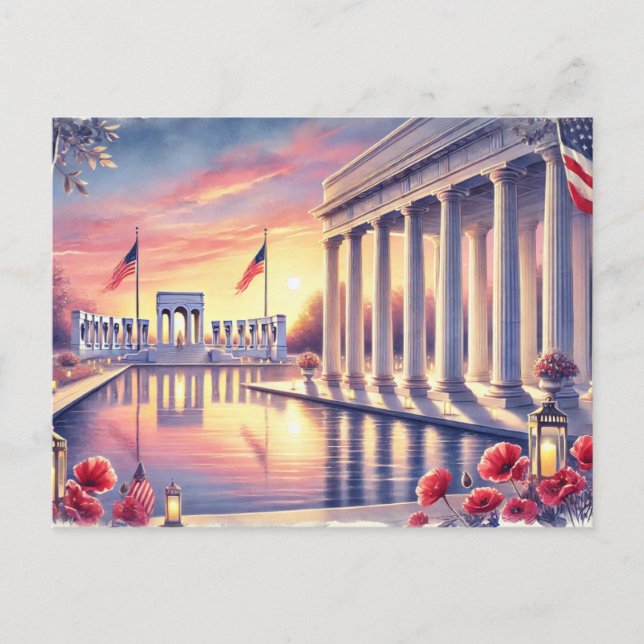 Minnesdagen, USA Vykort (Framsida)