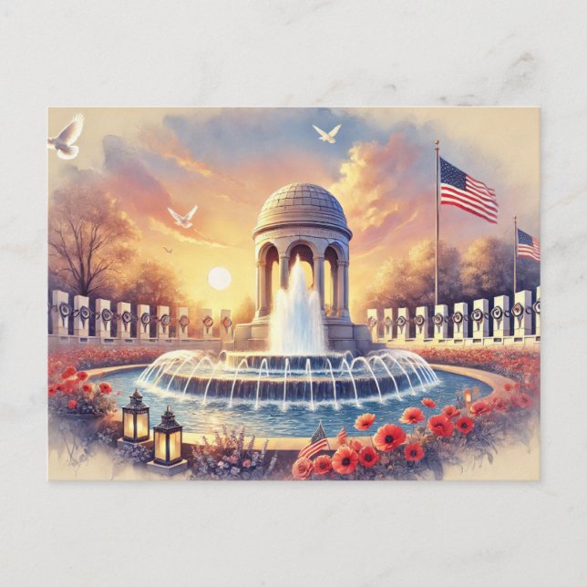 Minnesdagen, USA Vykort (Framsida)